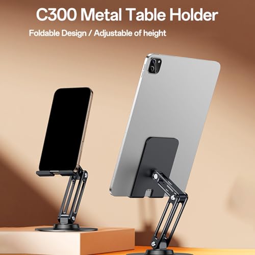 Support portable de bureau rotatif 360° pliable et réglable en hauteur