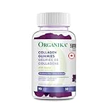 Organika Collagen Gummies - Blueberry Flavour - 2500 mg of Collagen Per Serving plus Biotin For Better Skin, Hair and Joint Health Pasture-Raised Cattle, Gluten and Dairy-Free 90 Gummies