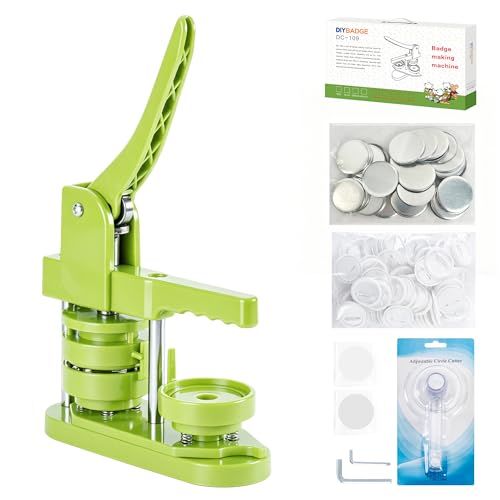 Button Maker Machine 58mm - (3rd Gen) Installation-Free 58mm(2.25in) DIY Pin Badge…