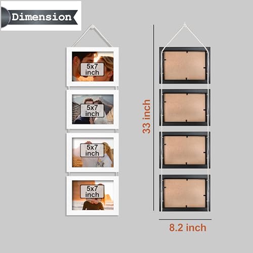 Image of Art Street Hanging photo frame pearl drop- set of 4