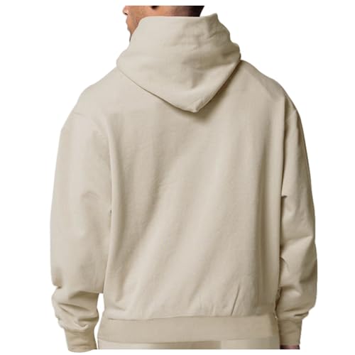 Men Hoodies Zip Up Sherpa Lined Sweatshirt Jacket Casual Drawstring Workout Hoody Tops Winter Heavyweight Warm Jacket2