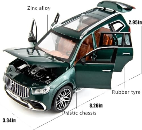 Image of LONGMIRE Metal Pull Back Diecast Car Pull Back Model with Sound Light Boys Gifts Toys for Kids Pack of 1, Multicolor (1:24 GLS 63)