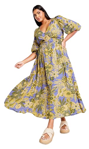 Image of City Chic Women's Plus Size Maxi Dress - Daydream Print
