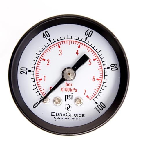 Manomètre utilitaire 0-100 PSI pour éviter les pannes de pompe