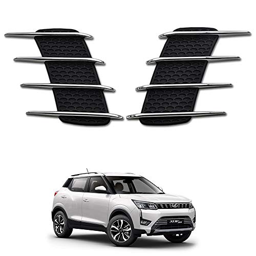 Oshotto 2Pcs OB-514 Car Decorative Electroplate Air Flow Intake Scoop Turbo Bonnet Vent Hood Compatible with Mahindra Xuv-300