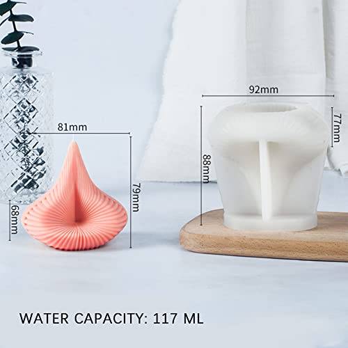 Spiral Pyramid Candle Mold Silicone Resin Mold For Aromatherapy Candles Resin Casting Homemade Wax Making Polymer Clay Diy Craft #TOP1