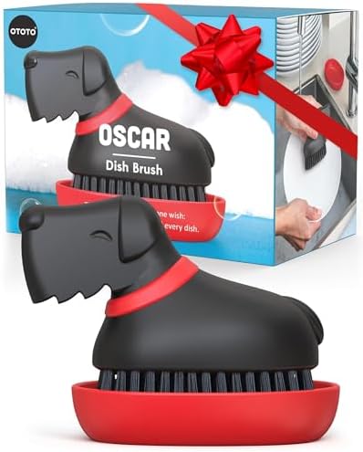 (New) OTOTO Oscar Dog Dish Brush - Dog Gifts, Daschund, Wiener Do...