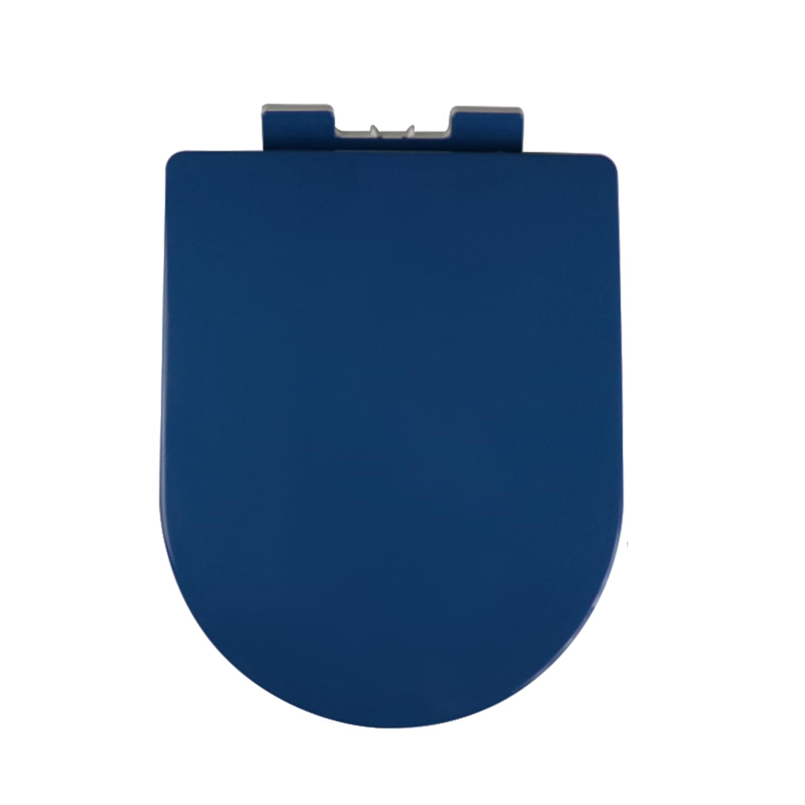 Giural D Shaped Soft Close Toilet Seat with Quick Release, Top Fixing Toilet Seats with Adjustable Hinges, Colored D Shape/U Shape Toilet Lid Loo Seat,Dark blue