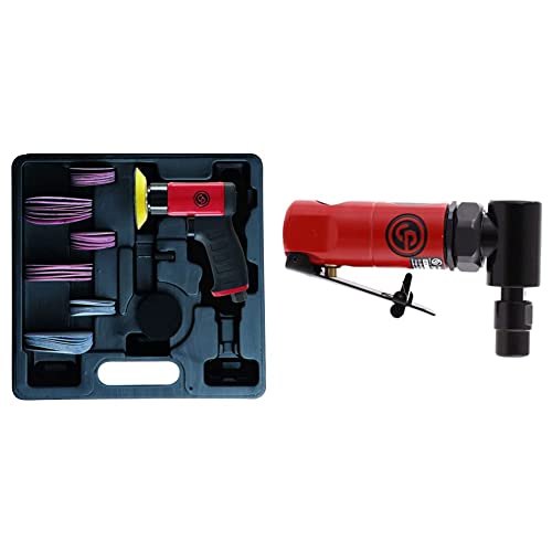 Image of Chicago Pneumatic CPCP7200S Kit, 3 In (75 mm), 15000 RPM & CP875 - Air Die Grinder Tool, Welder, Woodworking, Automotive Car Detailing, 1/4 In (6 mm)