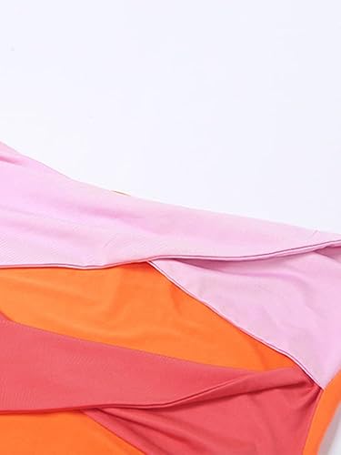 Miniatura 8 de heyheyshine Patchwork Y2K Vestido sin tirantes para fiesta, sin mangas, sin espalda, sexy, ahuecado, vestidos para mujer, playa de verano