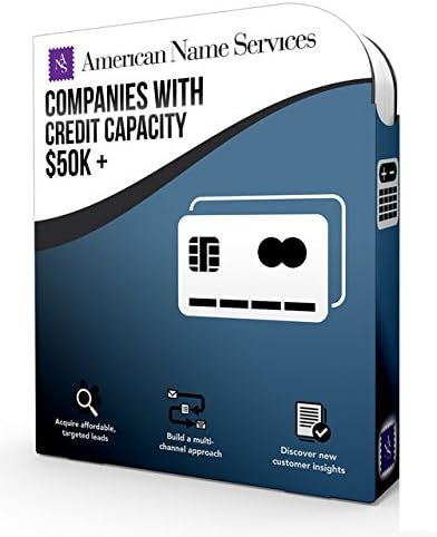 ANS 10,000 Contact Mailing List of Company with Credit Capacity