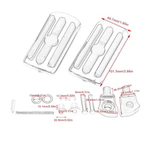 Repose-pieds avant noirs pour Scout Bobber Sixty Rogue 2025 - 2