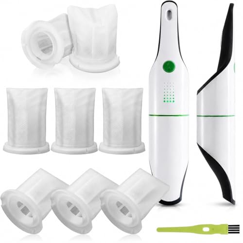 EAAGHK 8 Stück Filter für Vorwerk Kobold VC 100 mit 1 Reinigungsbürste Filter Set Akkusauger Akku Staubsauger VC 100 Schmutzfilter Ersatzfilter Schmutzfilter Ersatzteile Handstaubsauger Filter