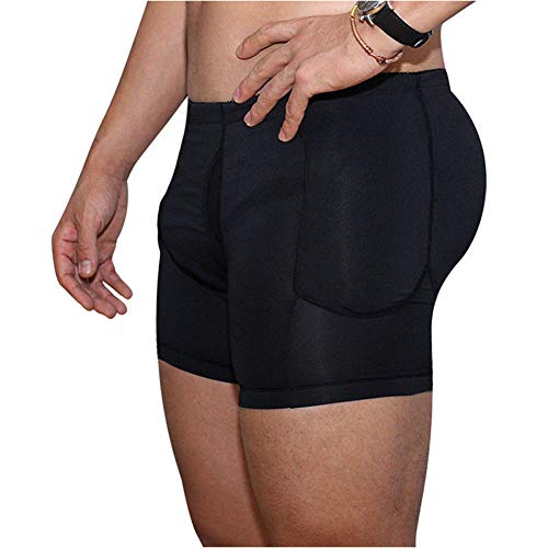 Dcohmch Men Black Brief Padded Butt Booster Enhancer Hip-Up Boxer High Waist Skinny Panties Underwear #TOP4