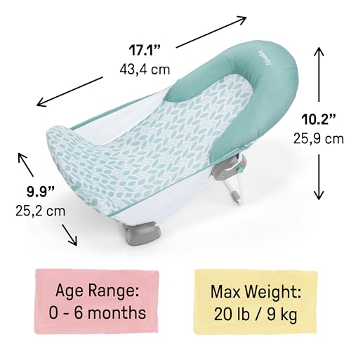 Ingenuity Foldaway 2-Position Bather, 2-Position Bath Support for Sink or Bathtub, for Ages 0-6 Months, Up to 20 Pounds - image 9