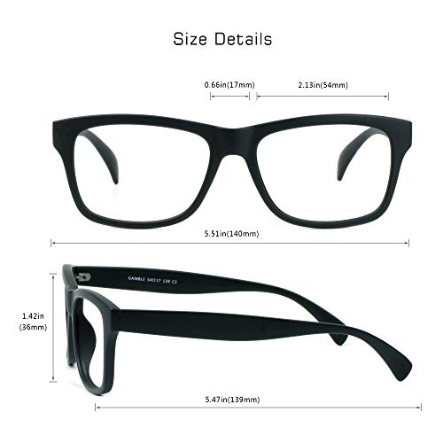 Image of VisionGlobal Blue Light Blocking Glasses for Women Men, Computer Reading, TV Glasses, Stylish Oval /Square Frame