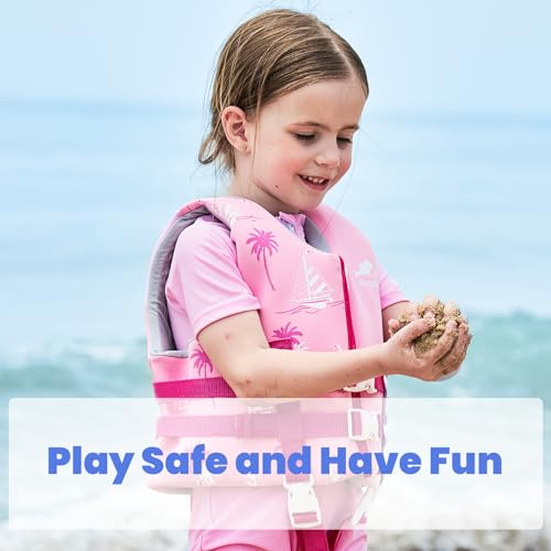 Gogokids Toddler Swim Vest, Kids Floaties – Boys & Girls Buoyancy Jacket, Swimming Aid for Pool & Beach, Fits 2-8 Years / 22-60 lbs