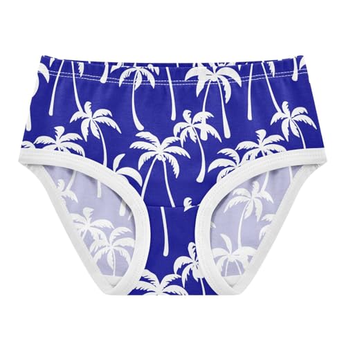 Summer Palm Tree Blue Toddler Girls's Underwear 2T 2302218