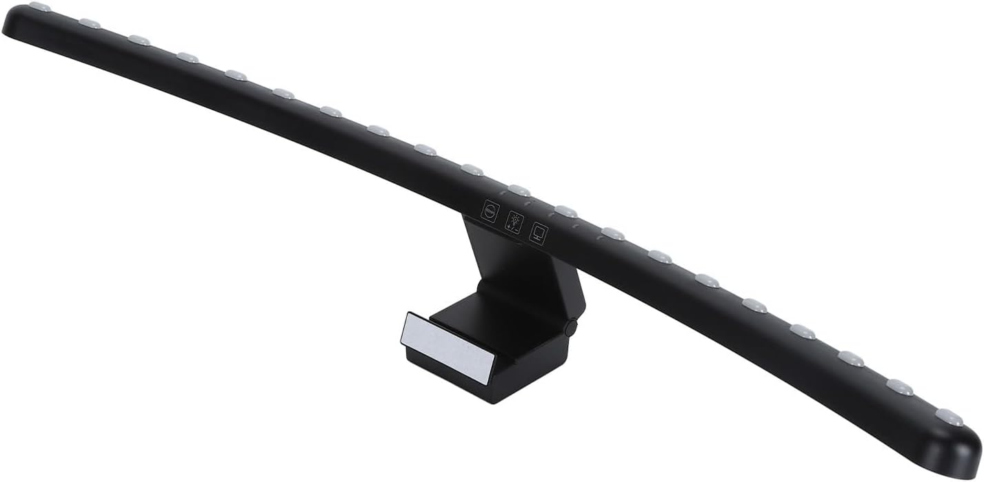 Computer Monitor Light Bar, Curved Eye Care Dimmable USB Powered with Timer, Reading Light for Office Workers, Home Study and Night Use