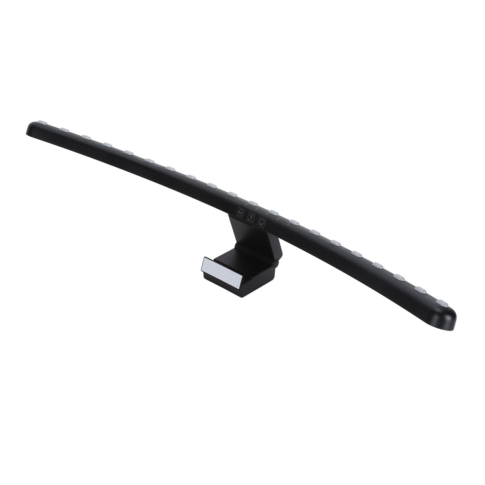 Barra Luminosa per Monitor a LED, Lampada da Scrivania Curva per la Cura degli Occhi, Lampada Touch Alimentata Tramite USB Ad Angolo Regolabile con 3 Temperature di Colore e Attenuazione