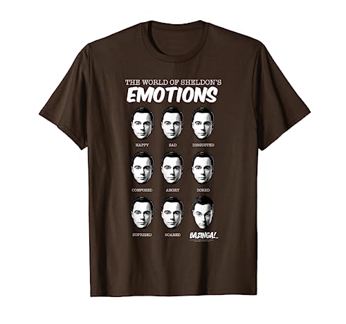 The Big Bang Theory Sheldon's Emotions Camiseta