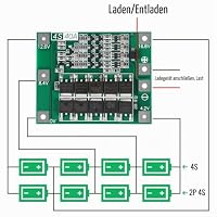 Gebildet 3 Stück Enhanced 4S 40A 16.8V 18650 Lithium Batterie Schutzplatine PCB BMS Ladegerät Schutzschaltung Balance Lademodul – Ansicht 4