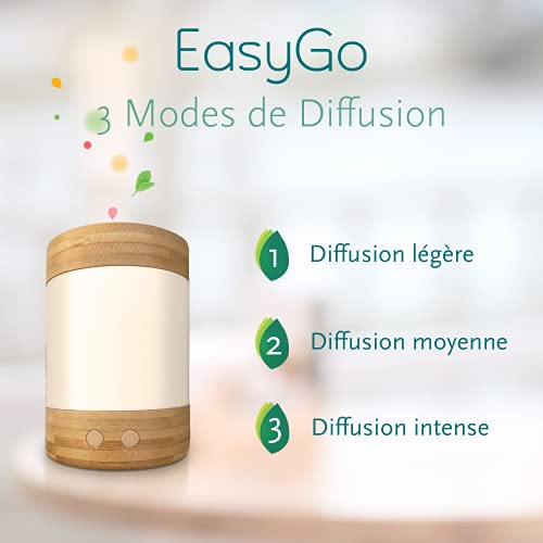Diffuseur d'huiles essentielles sans fil ultrasonique nomade