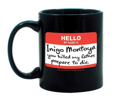 Princess Bride Nametag Mug