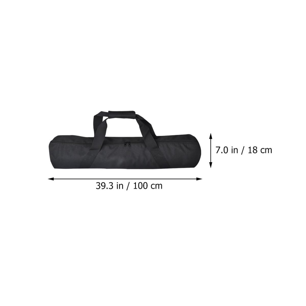 Borsa Integrata Oxford Treppiede Nero per Tracolla, Leggera e Imbottita Spugna per Uso Fotografico All'aperto