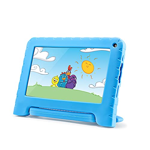 Tablet Multilaser Galinha Pintadinha Quad Core 32GB Tela 7 Polegadas Azul – NB373