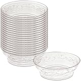 Hanna K. Signature Collection 20 Count D'Vine Bowl, 10-Ounce, Clear Plastic