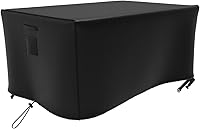 Vista 19 de Atyard Cubierta rectangular para hoguera de gas de 42 x 24 x 24 pulgadas, impermeable, resistente al viento, anti-UV, para muebles de patio