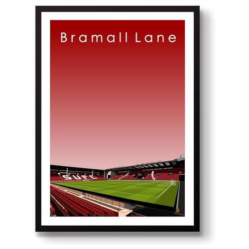 GroundDesigns SHEFFIELD UNITED Bramall Lane Stadium Wall Art