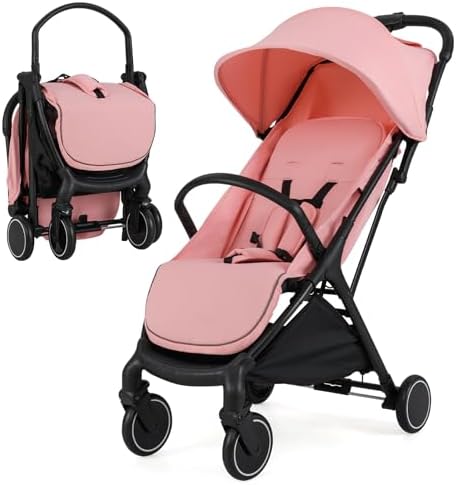 GOPLUS Cochecito Plegable para Niños, Cochecito con Respaldo Recl...