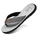 KuaiLu Tongs Mousse de Yoga Hommes en Tissu Thongs Poids léger Plates Adulte été Plage Piscine Sandales,Gris,45 EU