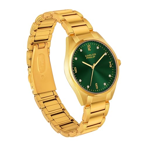 Image of Carlos Philip Majesta Series Premium Luxury Analog Watch | Heritage-Inspired Design | Stainless Steel Build | Exclusive Dial Colors | Japanese Quartz Movement