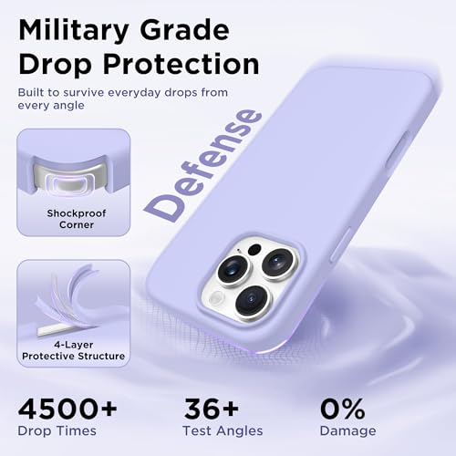 Image of GolbinBox Magnetic for iPhone 16 Pro Max Case, Silicone Cover, Lilac