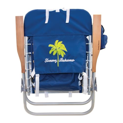 Image of Tommy Bahama Hi-Boy 17 inch Seat Height 4-Position Lace-Up Suspension Folding Beach Backpack Chair