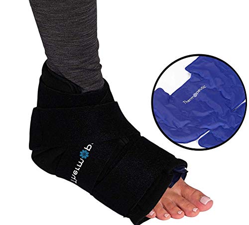Thermopeutic Cold Compression Wrap for Sprained Ankle, Plantar Fasciitis, Achilles Tendonitis and Foot