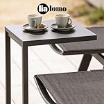 Beistelltisch Lido C-Form Aluminium Anthrazit