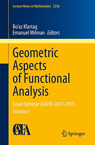 Buy Geometric Aspects of Functional Analysis — BookShops.in