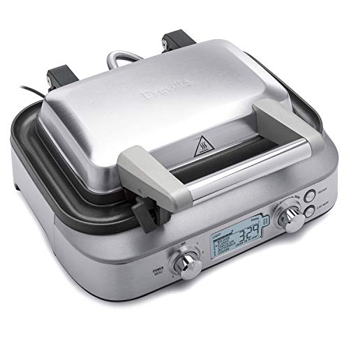 Breville the Smart Waffle™ Pro 2 Slice Waffle Maker, BWM620XL, Brushed Stainless Steel