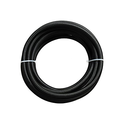 6An 20Ft Universal Premium Braided Stainless Steel Fuel Line Filler Feed Hose W/10Pcs Push Lock Swivel Fitting Hose Ends Kit 1 #TOP1