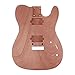 Leo Jaymz DIY TL Style Electric Guitar Kits Roasted Maple Neck and Maple Fingerboard - Mahogany Body and Frameless Pickups - 2 point tremolo bridge - Pluggable wires