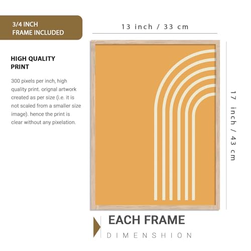 Image of Kalit Kala Decor Paintings for wall decoration with frame | Leaf Nature Paintings for living room, bedroom | Set of 4 (Art 2, Big (13x17 or 13x13))