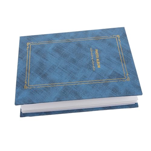 Levemolo blaues Fotoalbum mit goldenem Rahmen