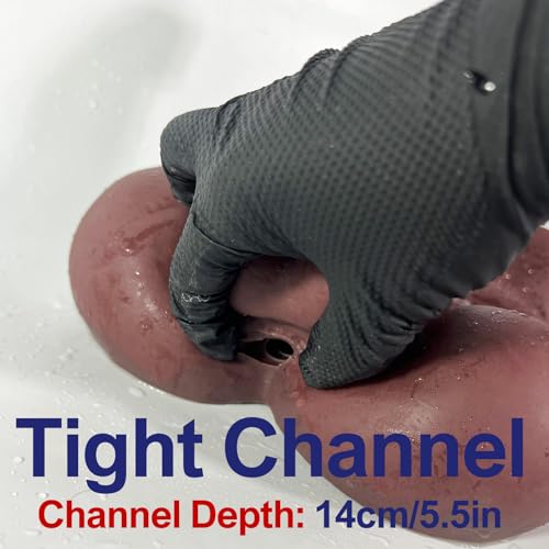 Image of Male Dildo Torso Sex Doll for Women Masturbation, Free-Hands Long Dildo Toy for Gay Men Bottom Pleasure, Soft TPE Female Masturbator for Anal Vagina Pleasure, Unisex Adult Toy for Solo Couple Play