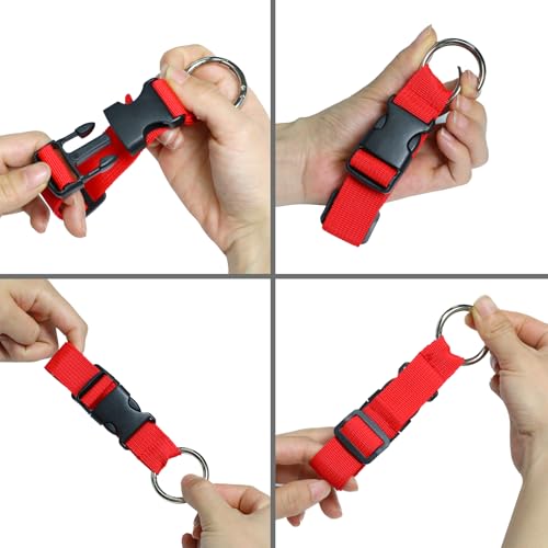 4 Pcs Travel Suitcase Strap, Luggage Nylon Straps Suitcase Belts to Attach Suitcase Bum Bag Extender Strap, Adjustable Strap for Bags3