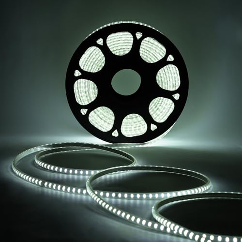 Image of Lexton 50 Meter LED Rope Light, 6000 LEDs, Waterproof & Flexible Strip, Perfect for Home, Garden, Outdoor, Party, Diwali, Christmas Decoration (White, Pack of 1)
