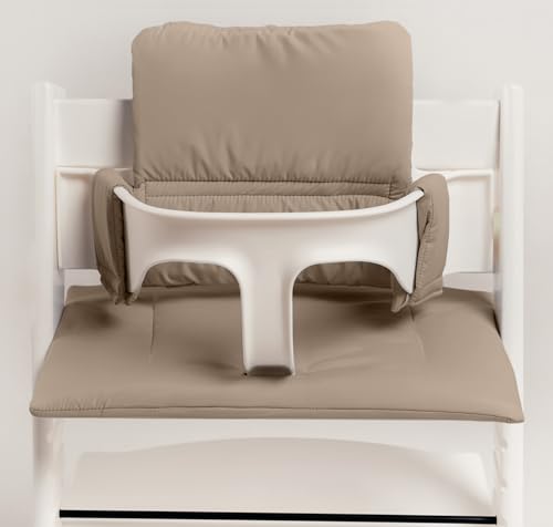 Image of Cushion Compatible with Stokke Tripp Trapp - Waterproof Soft Seat Cushion for Infants, Babies & Toddlers - High Chair Accessories, Easy to Install, Easy to Clean - Mocha